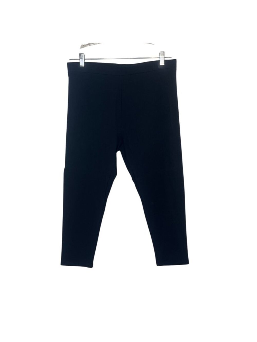 Fashion Bug Active Leggings Size 0X Black Cotton Blend Workout Gym
